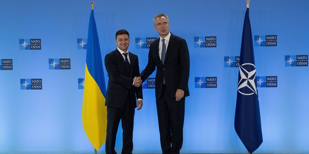 Volodymyr Zelensky and Secretary General of NATO